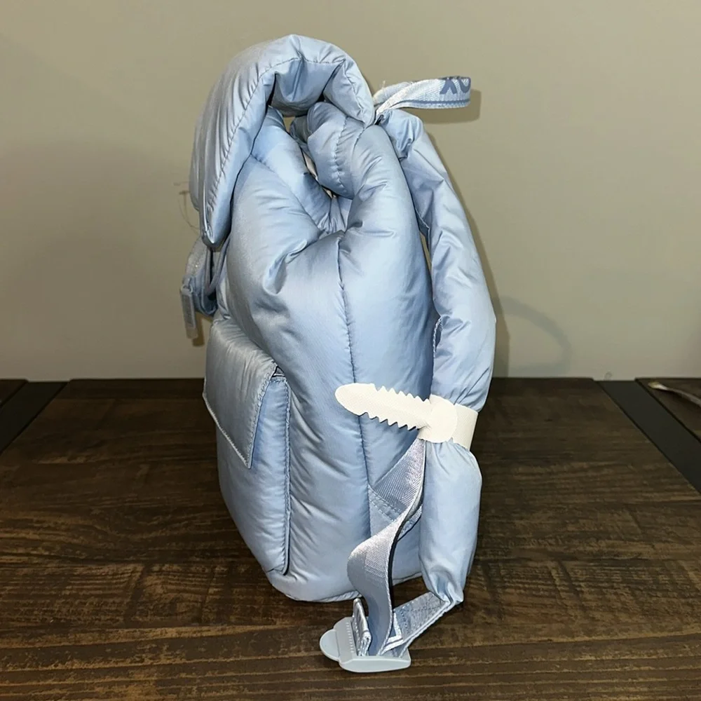 WILDFOX Parachute Nylon Backpack w/Change Purse Light Blue